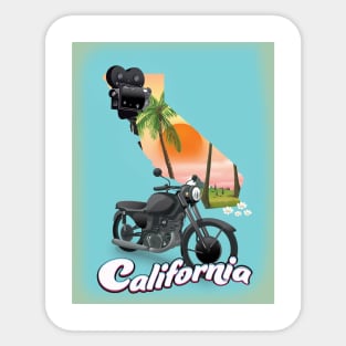 Vintage Californian travel poster Sticker